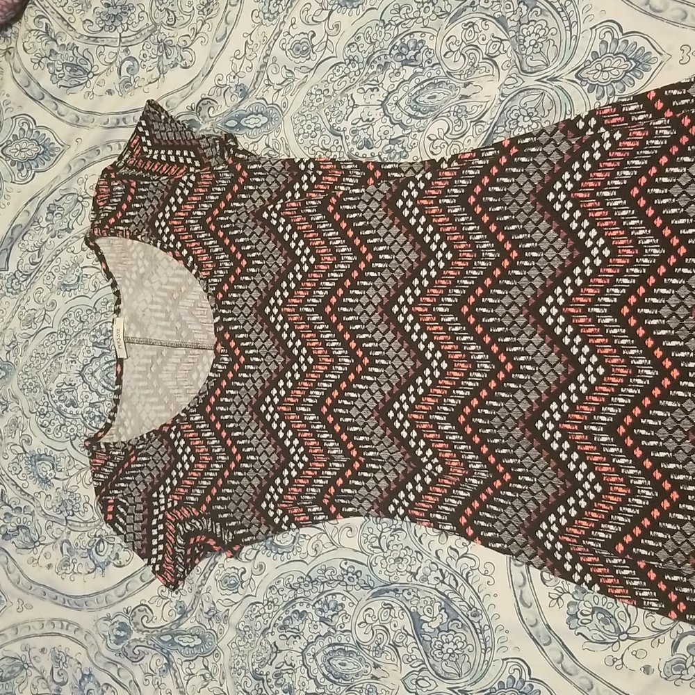 Chevron Pink Maxi Dress